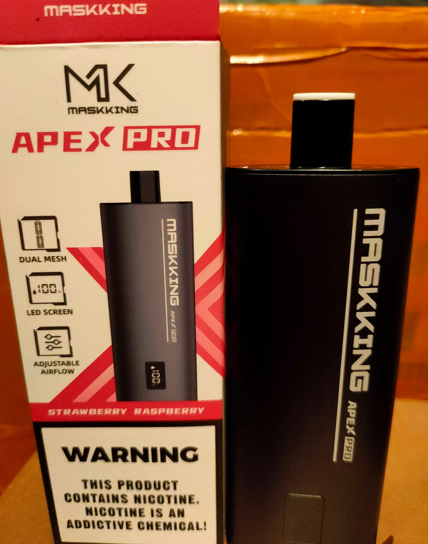 Maskking Apex Pro 10K Puffs Strawberry Raspberry